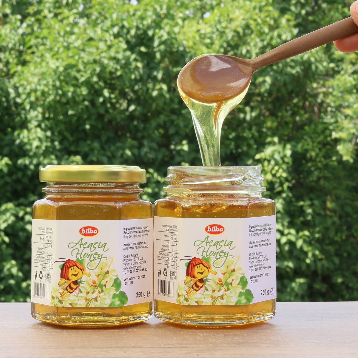 Mel de acácia cru Bilbo • 250 g