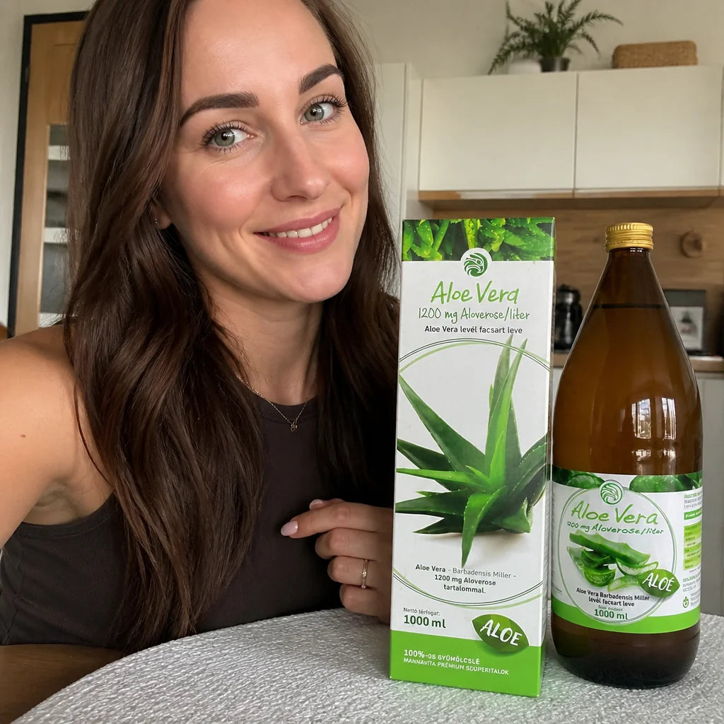 Mannavita • Sumo de Aloe vera, 100% puro prensado • 1000 ml