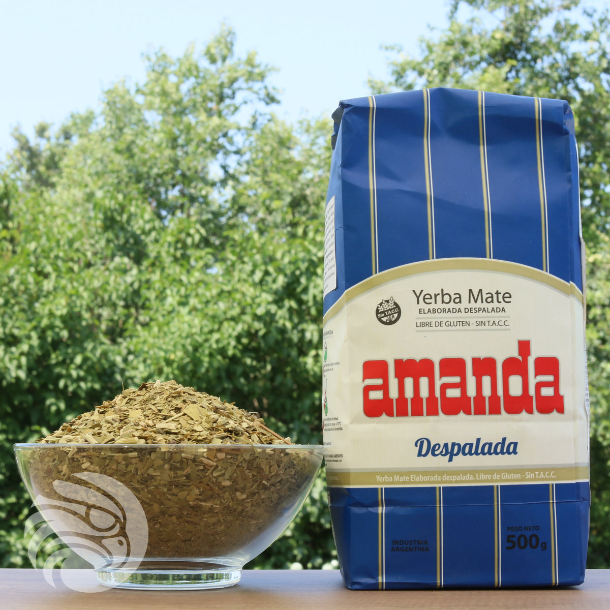 Chá de yerba-mate Amanda • Sem talos – Sin palo • 500 g