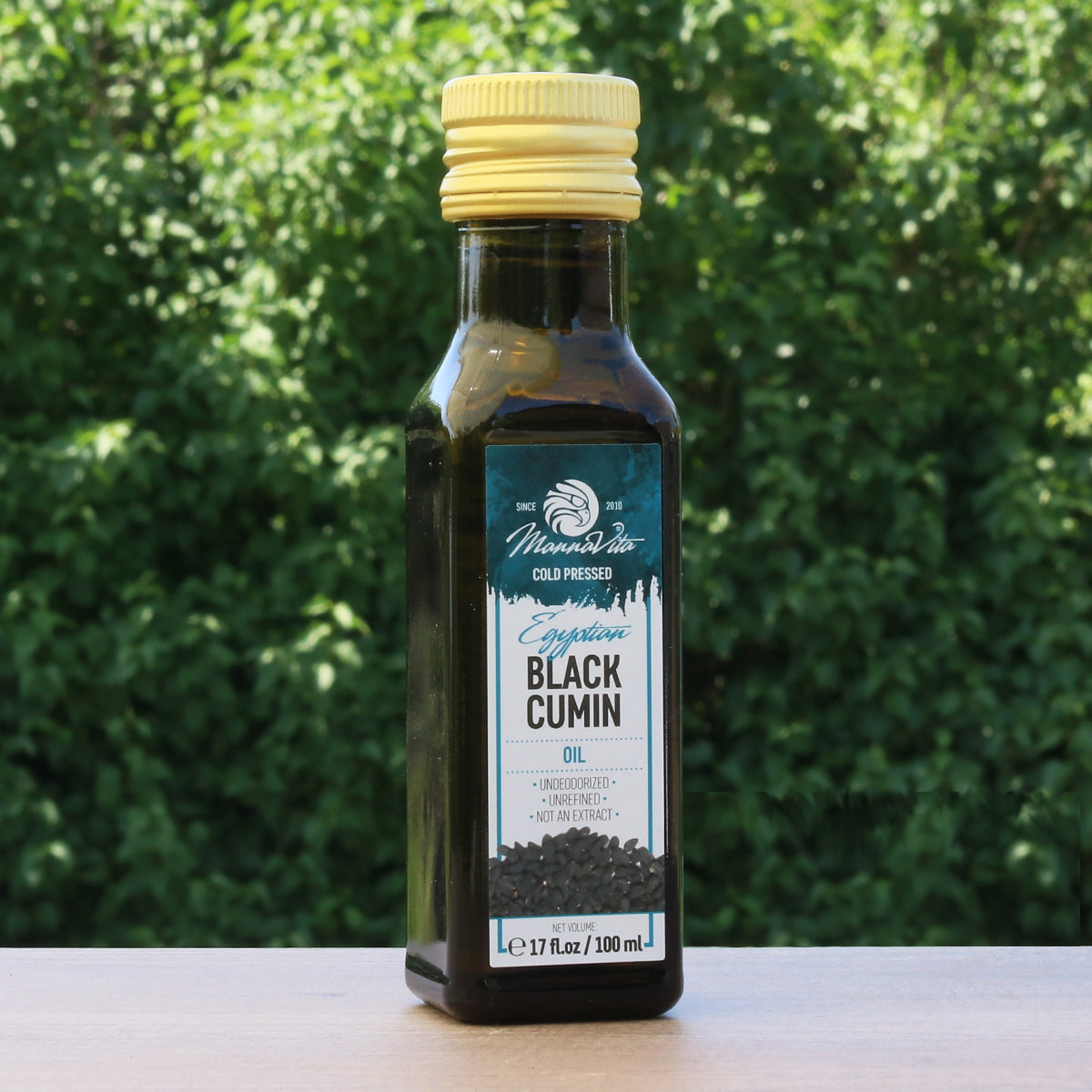 Óleo de sementes de cominho-preto prensado a frio Mannavita • 100 ml