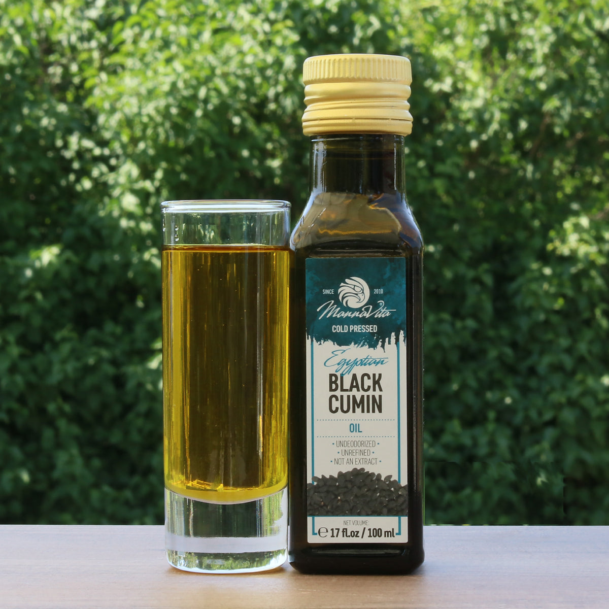 Óleo de sementes de cominho-preto prensado a frio Mannavita • 100 ml