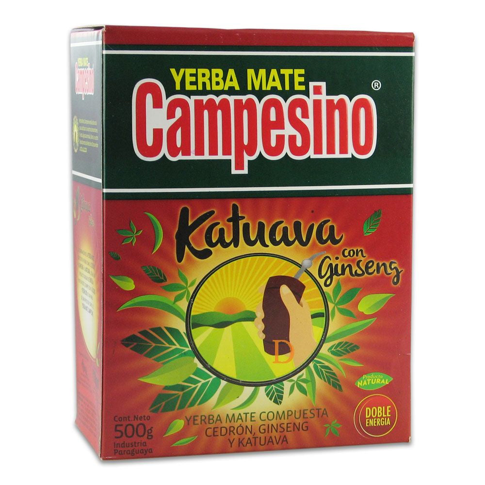 Chá de yerba mate Campesino • Katuava + Ginseng • 500 g