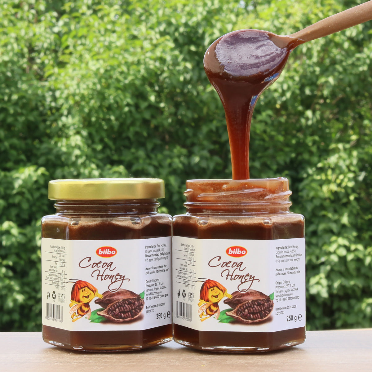 Mel de cacau cru Bilbo • 250 g