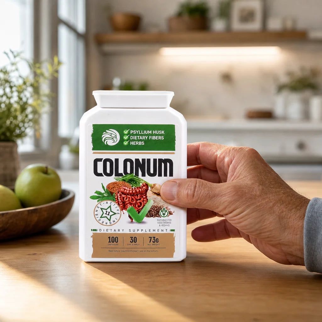 COLONUM cápsulas de limpeza do cólon e restauração intestinal • 100 cápsulas