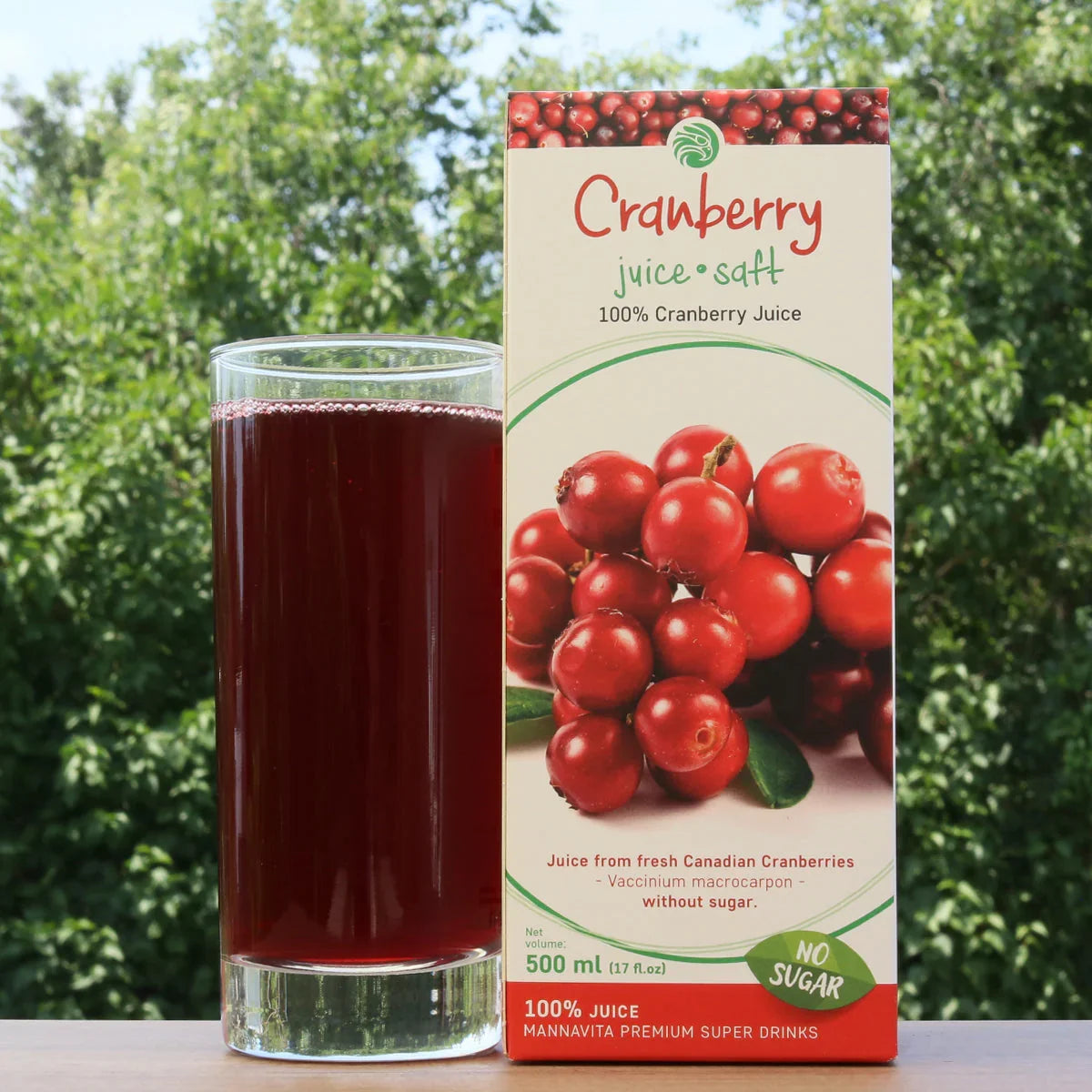 Mannavita Cranberry 100% pure pressed juice • 500 ml - Mannavita