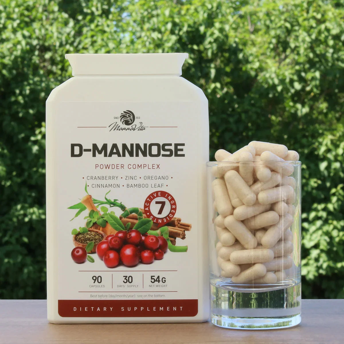 Mannavita D-mannose Complex • with Cranberry extract • 90 capsules - Mannavita