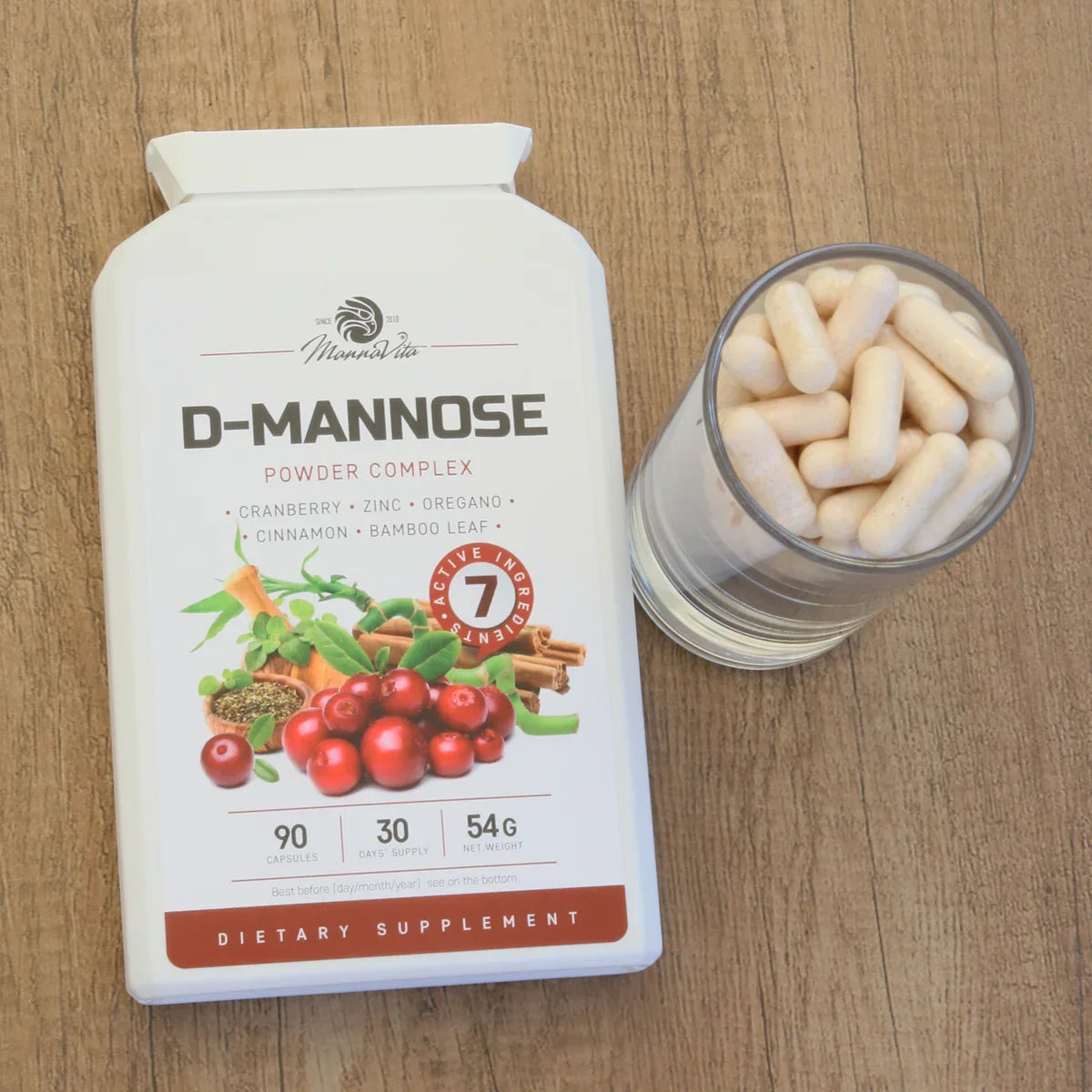 Mannavita D-mannose Complex • with Cranberry extract • 90 capsules - Mannavita