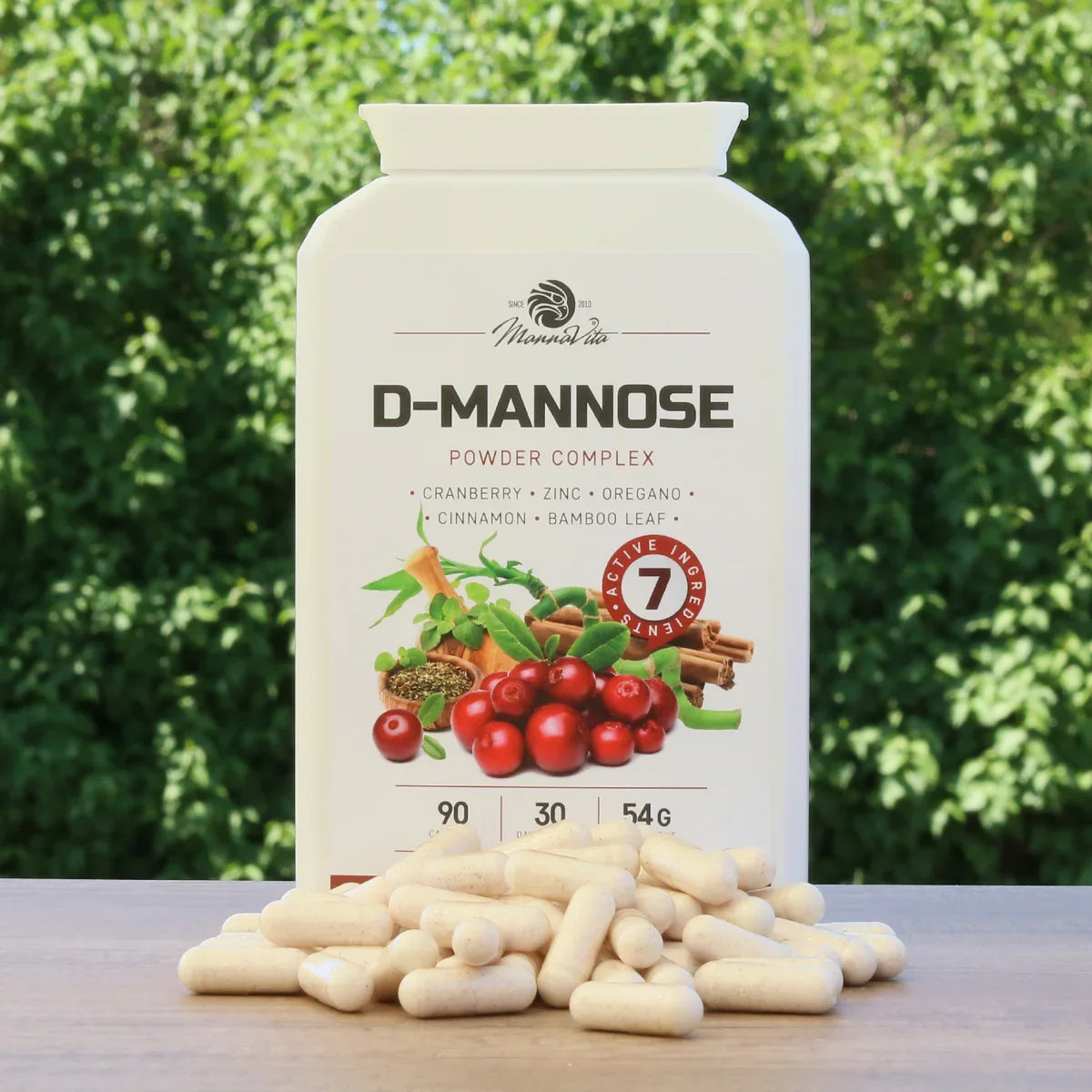 Mannavita D-mannose Complex • with Cranberry extract • 90 capsules - Mannavita