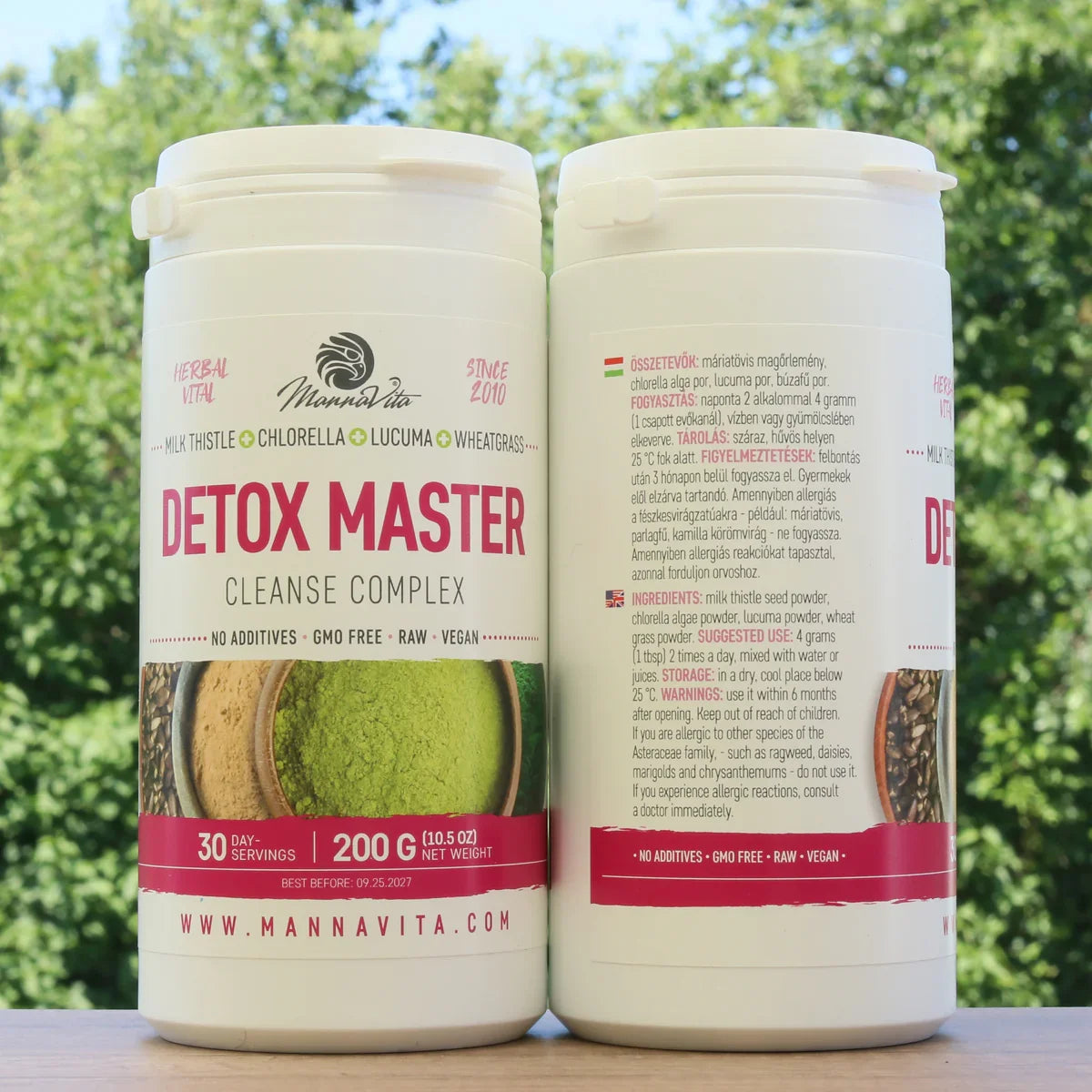 Mannavita Milk Thistle + Wheatgrass + Chlorella + Lucuma • 200 g - Mannavita