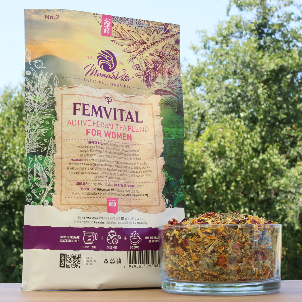 FEMVITAL mistura ativa de chá de ervas para Mulheres • 80 g