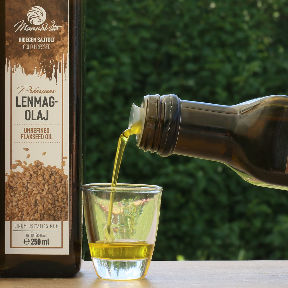 Mannavita Óleo de linhaça húngaro prensado a frio • 250 ml
