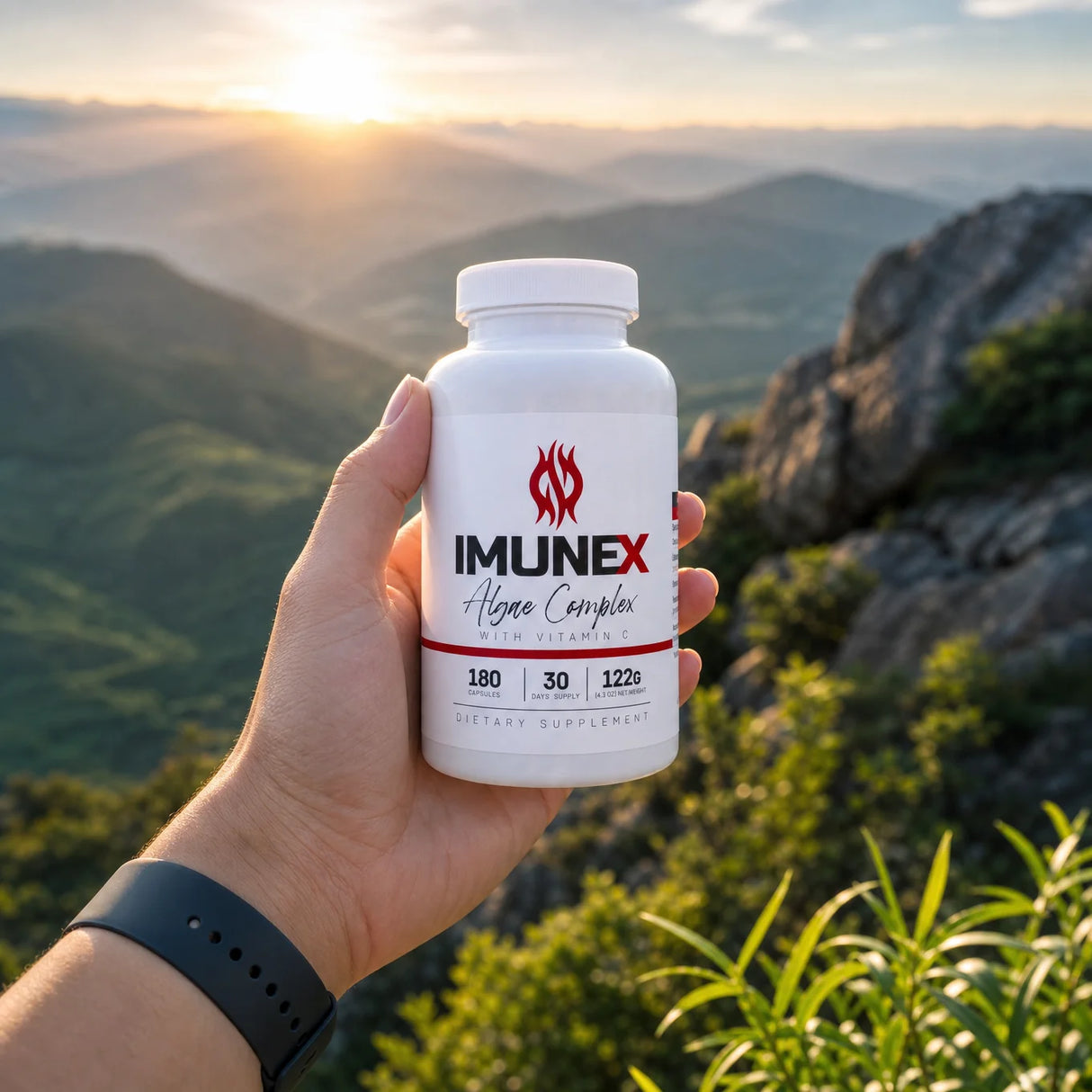 IMUNEX complexo de algas • com 5 algas • 180 cápsulas