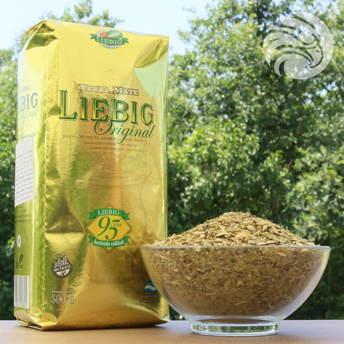 Chá de yerba mate Liebig Original • Elaborado com palo • 500 g