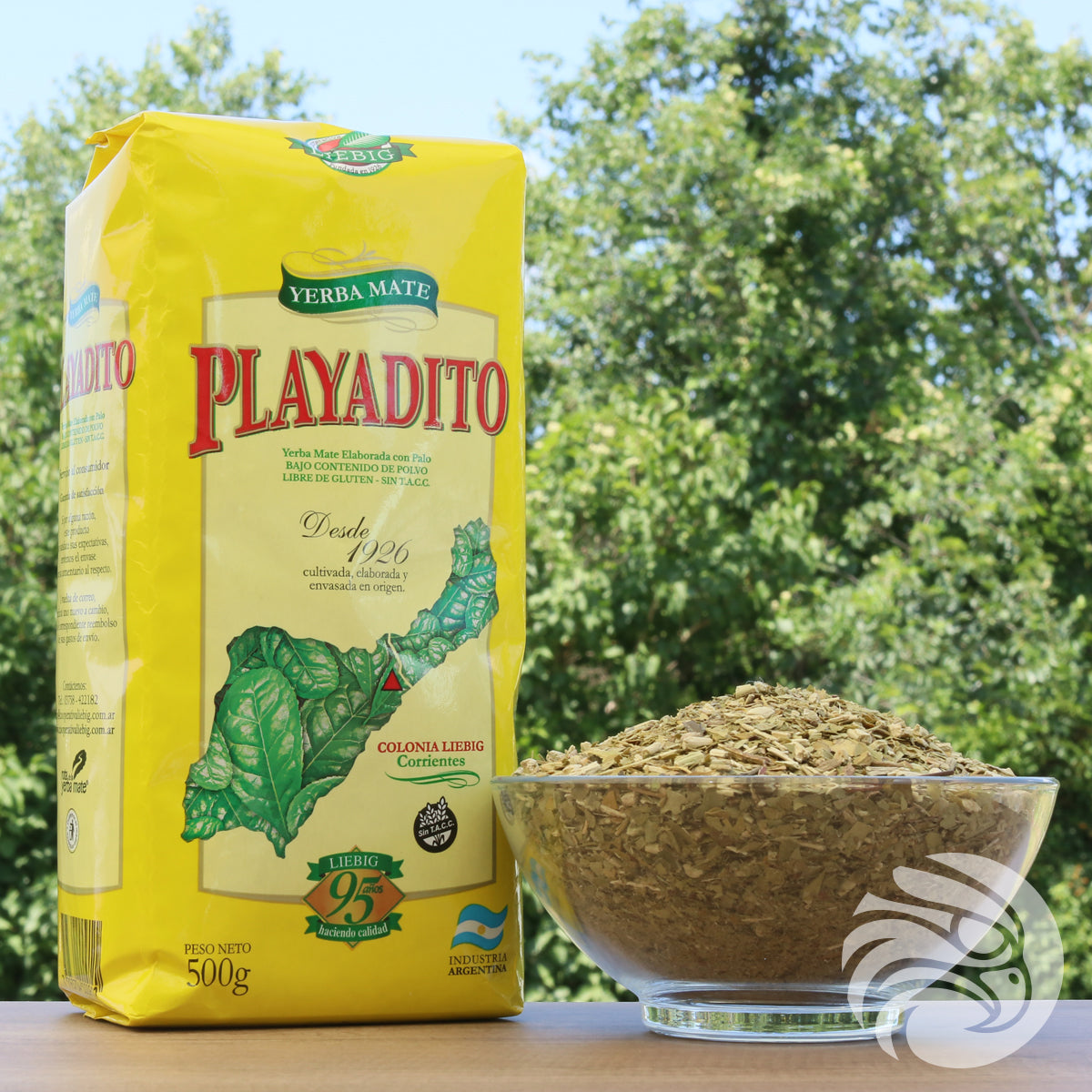 Chá de erva-mate Playadito • Elaborada com pau • 500 g