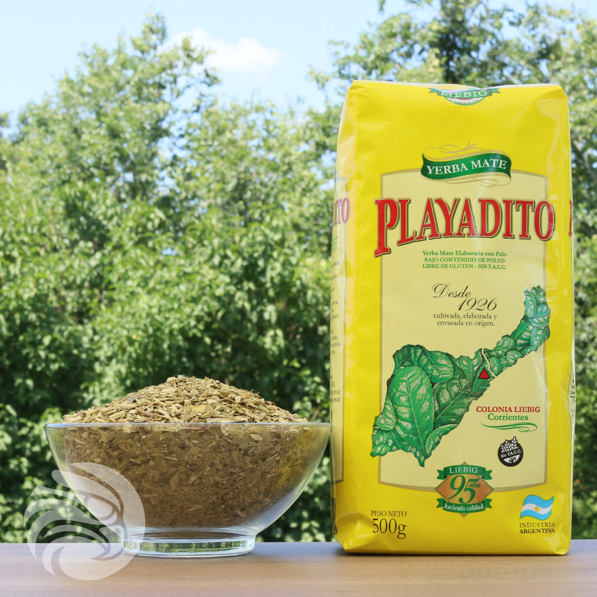 Chá de erva-mate Playadito • Elaborada com pau • 500 g