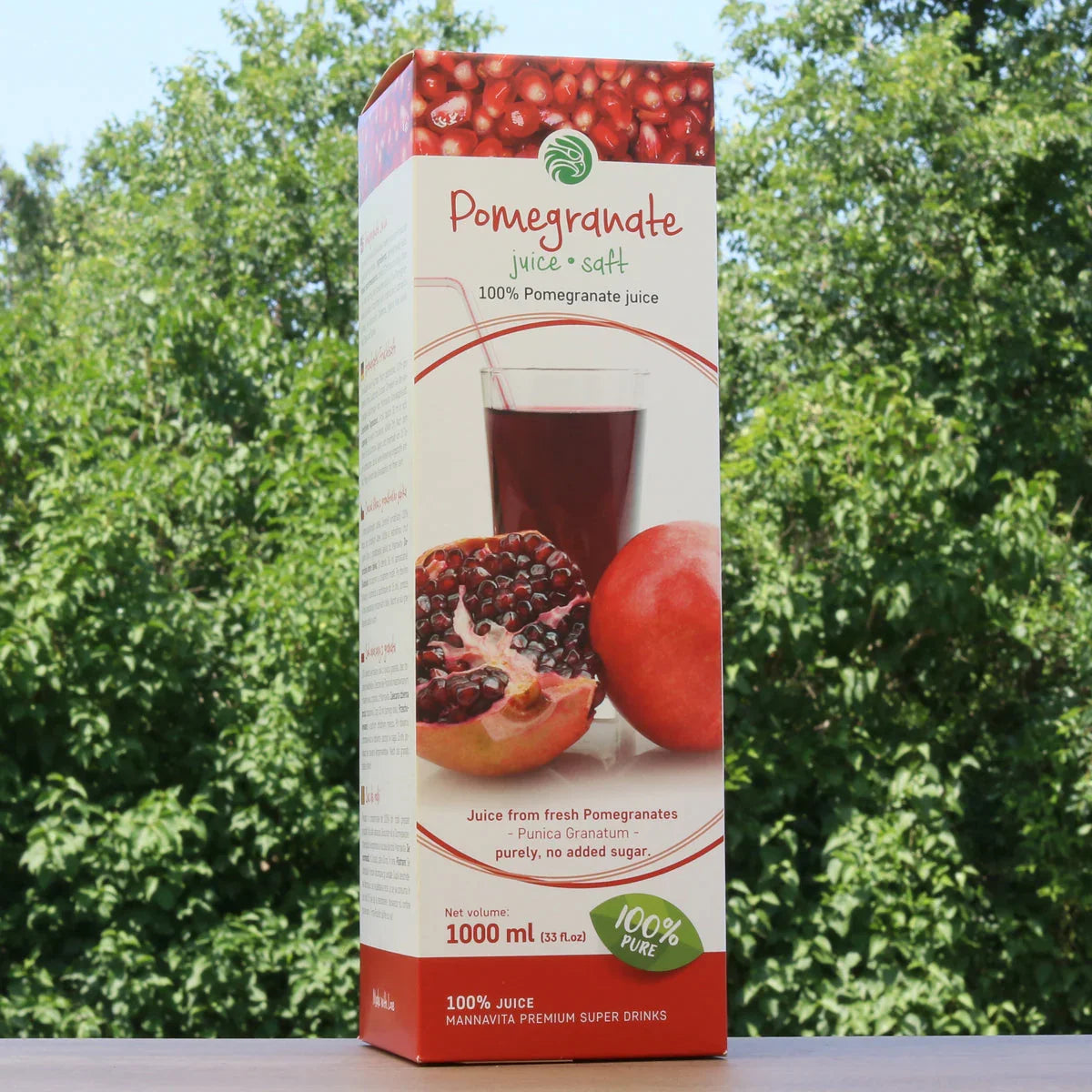 Mannavita Pomegranate 100% pure pressed juice • 1000 ml - Mannavita