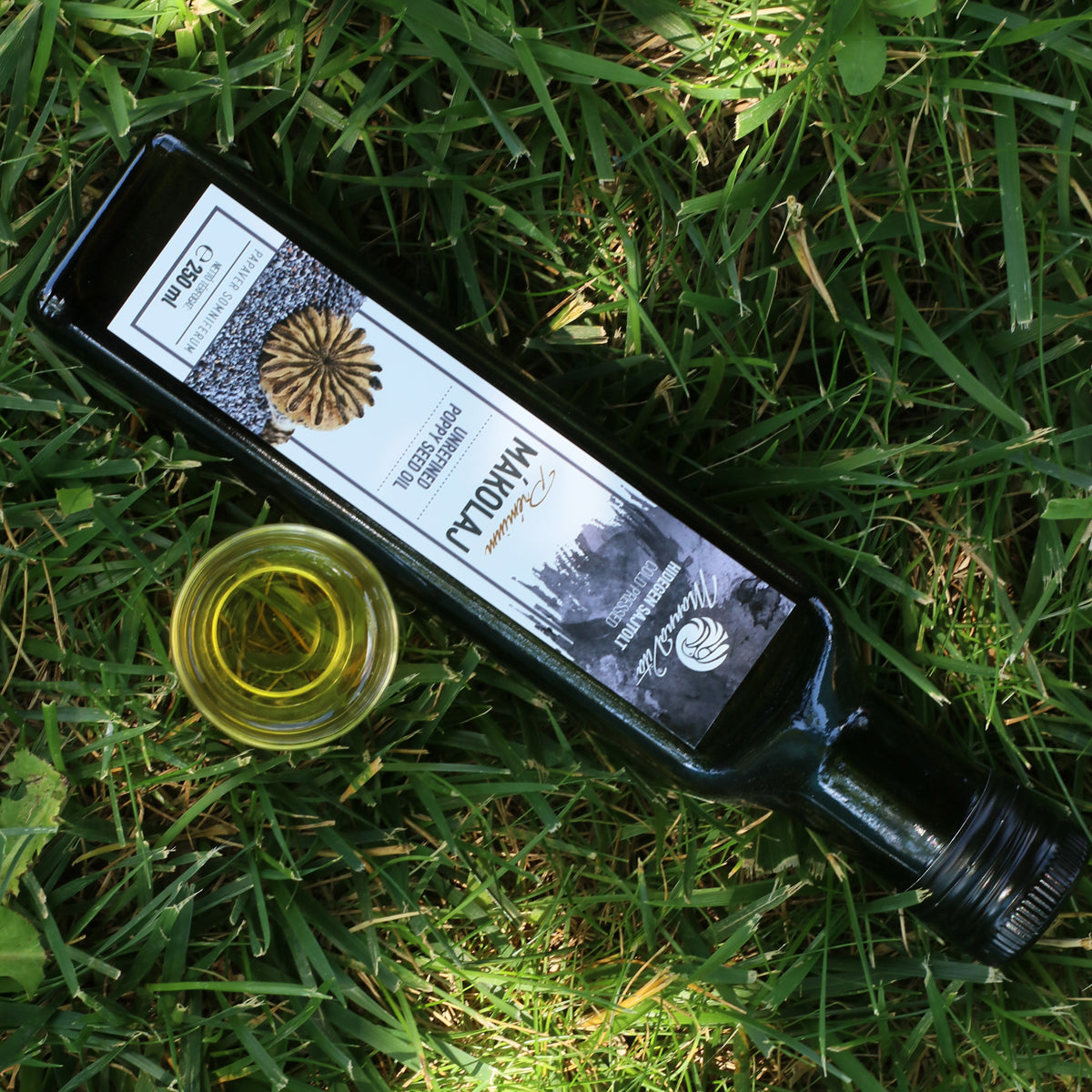 Óleo de sementes de papoila húngaro prensado a frio Mannavita • 250 ml