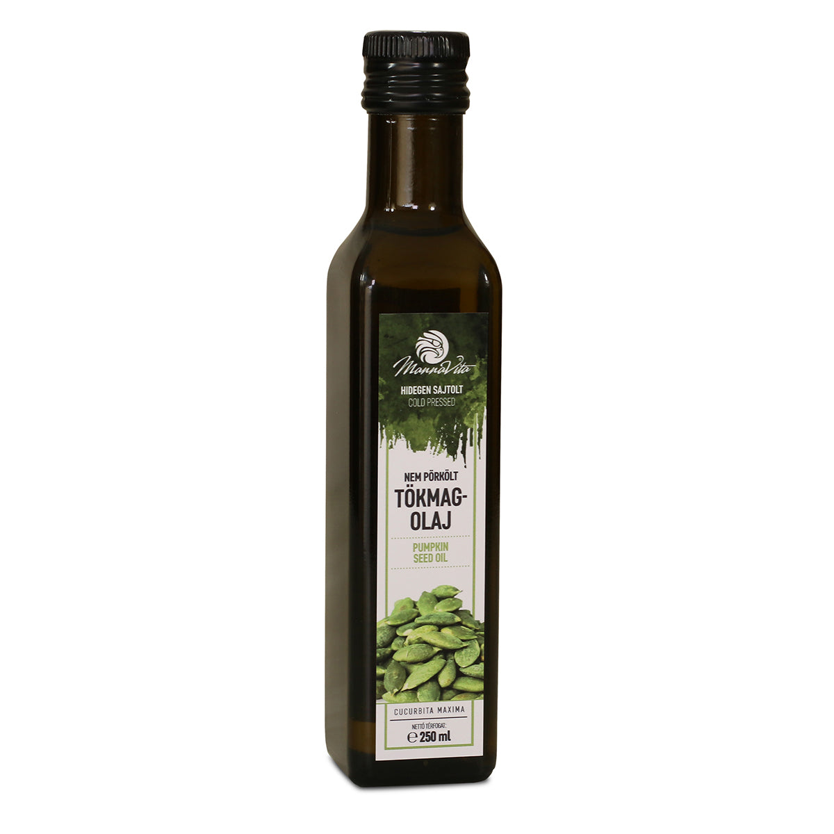 Óleo de sementes de abóbora húngaro prensado a frio Mannavita • 250 ml