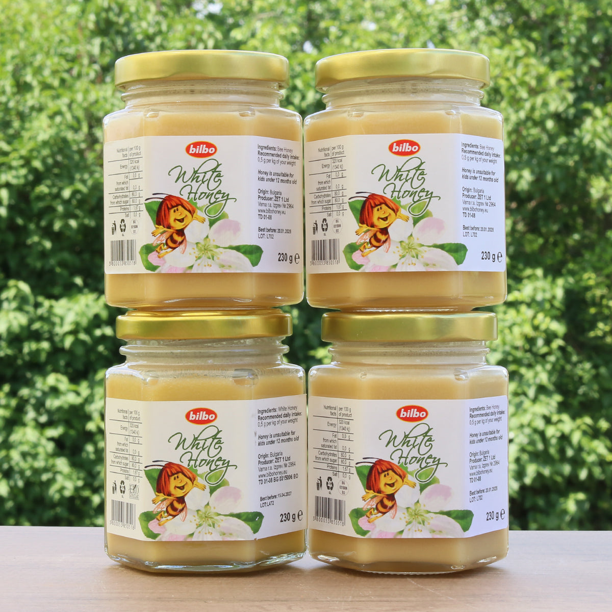 Mel branco cru Bilbo • 230 g