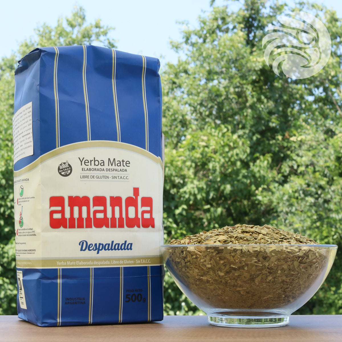Chá de yerba-mate Amanda • Sem talos – Sin palo • 500 g