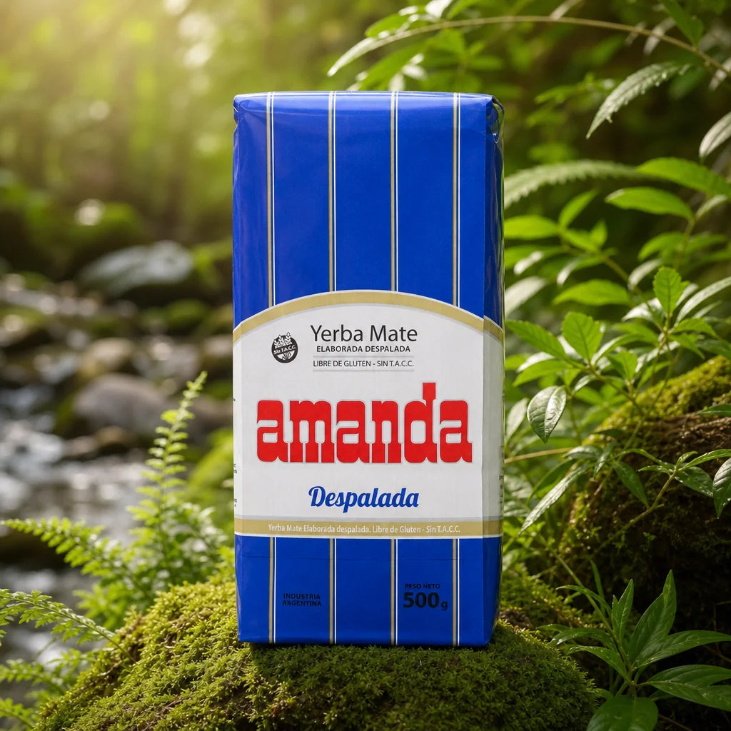 Chá de yerba-mate Amanda • Sem talos – Sin palo • 500 g