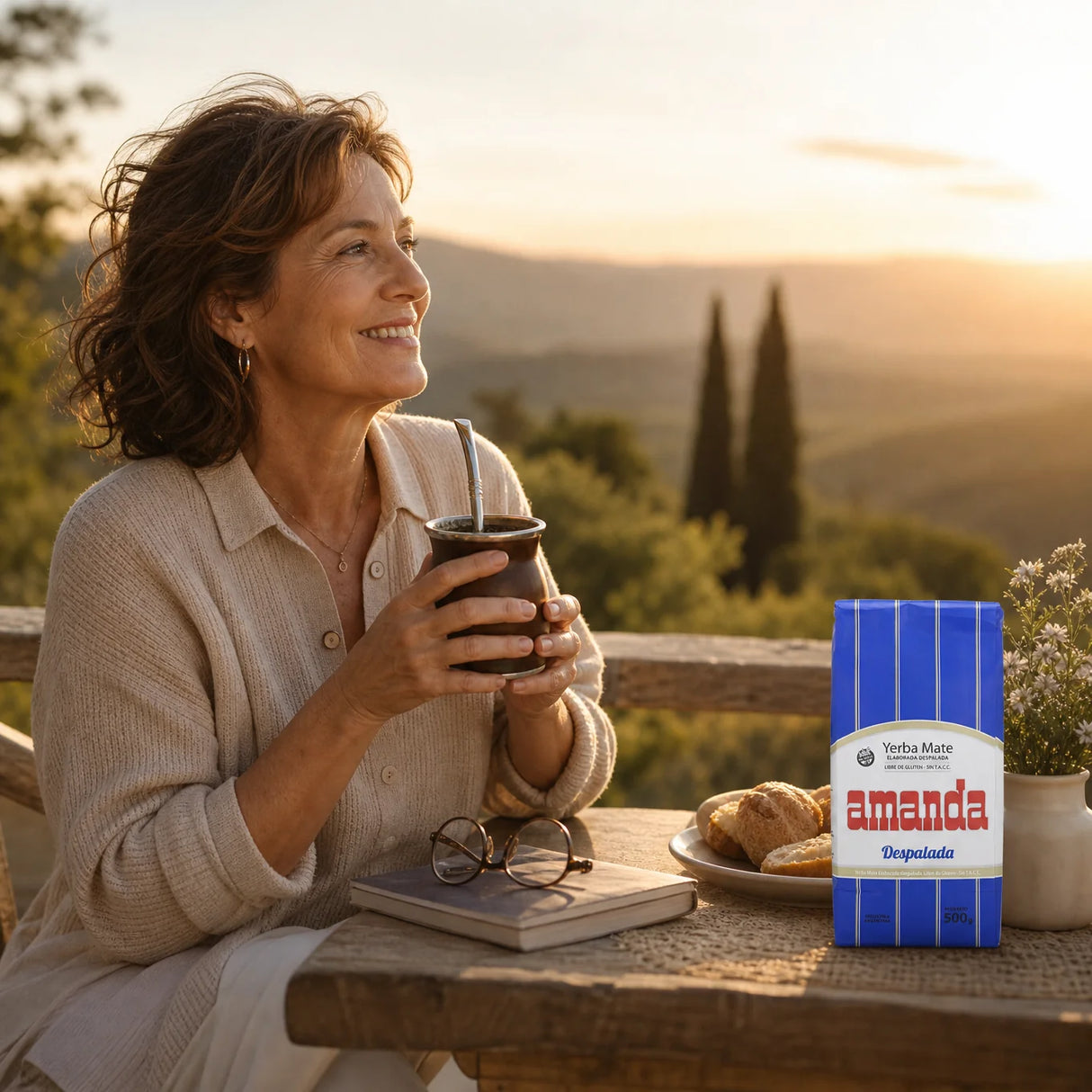 Chá de yerba-mate Amanda • Sem talos – Sin palo • 500 g