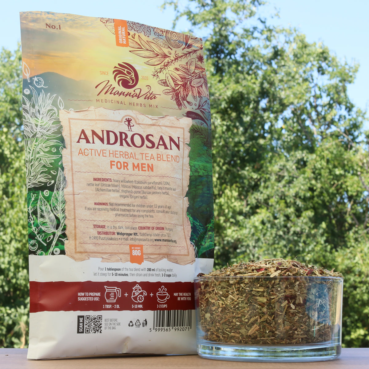ANDROSAN mistura ativa de chá de ervas para homens • 80g