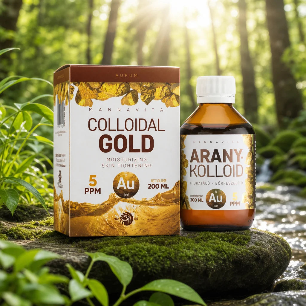 Mannavita, Ouro Coloidal 5 PPM • 200 ml