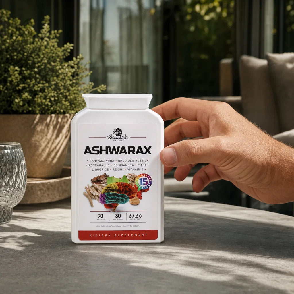 Ashwarax para alívio da ansiedade, pânico e insónia • 90 cápsulas