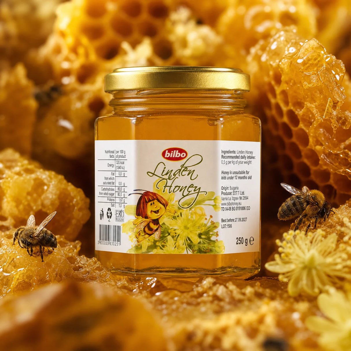 Mel de cacau cru Bilbo • 250 g
