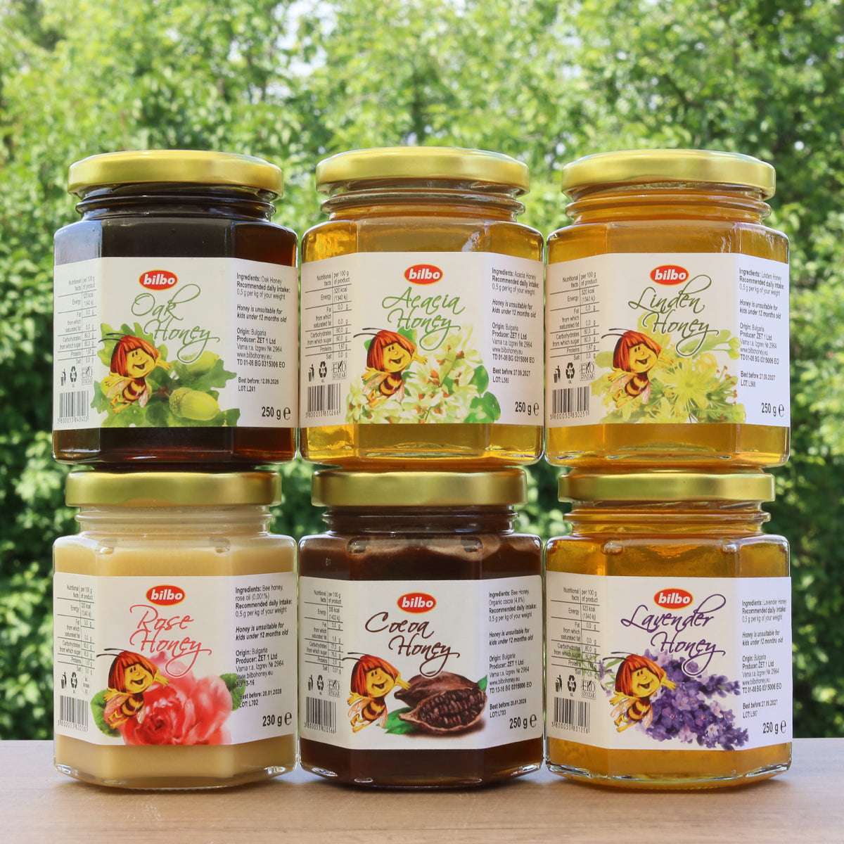 Mel de acácia cru Bilbo • 250 g