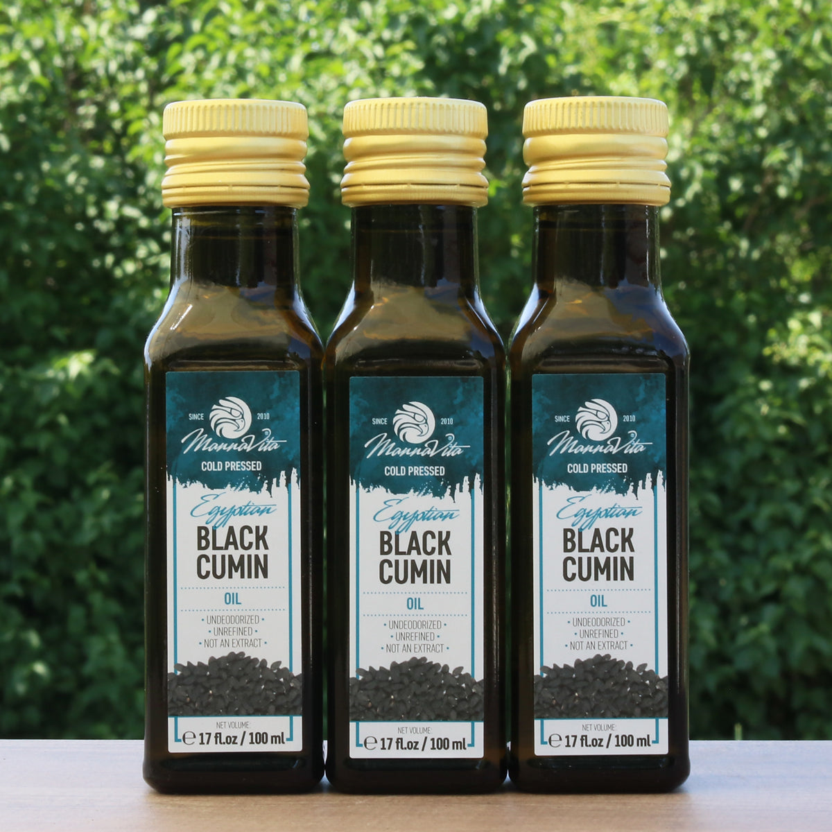 Óleo de sementes de cominho-preto prensado a frio Mannavita • 100 ml