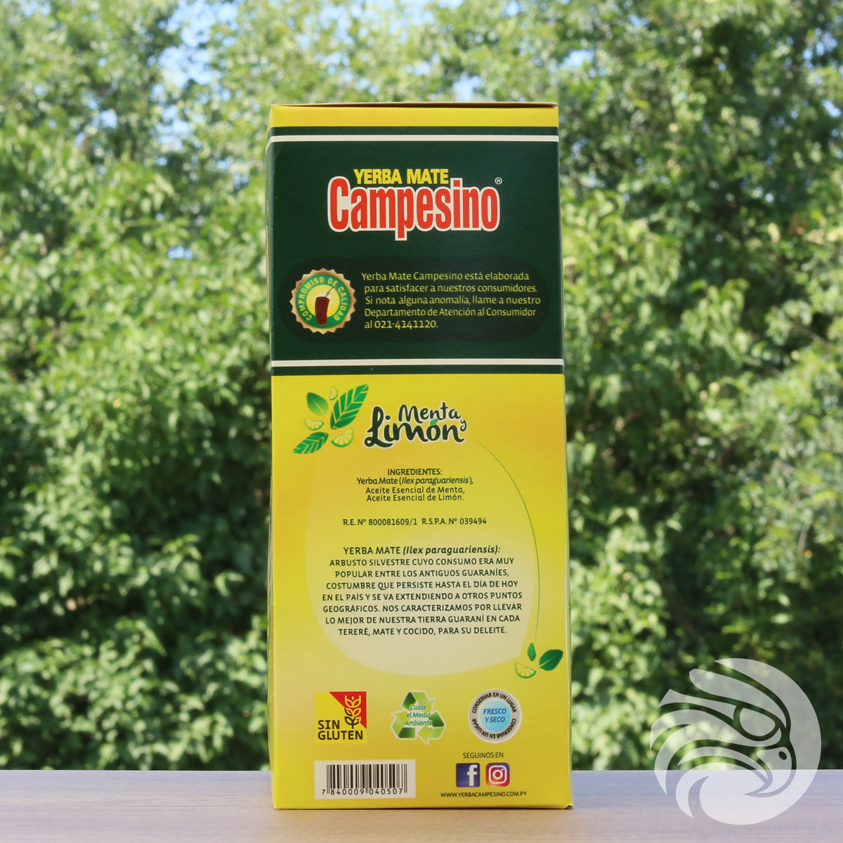 Chá de yerba mate Campesino • Menta + Limão • 500 g