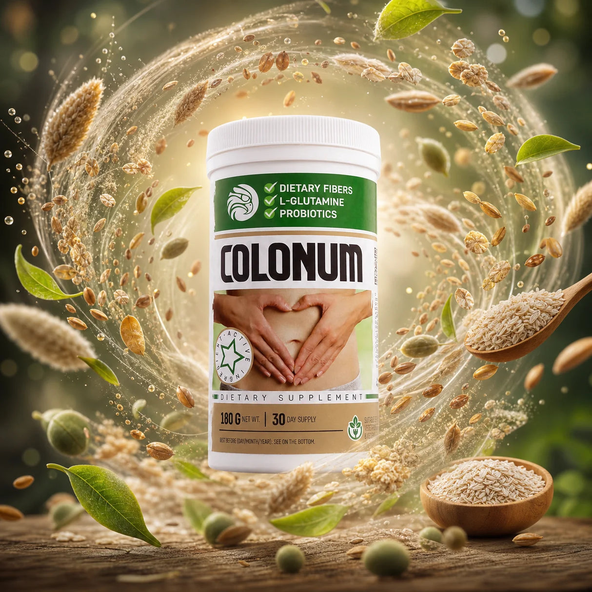 COLONUM pó para limpeza do cólon e restauração intestinal • 180g