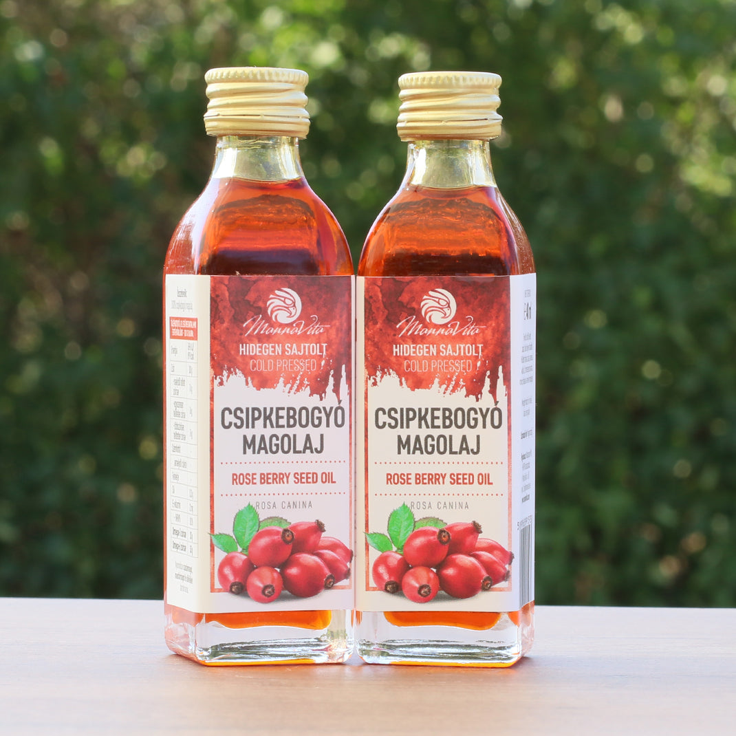 Óleo de sementes de rosa mosqueta húngaro prensado a frio Mannavita • 40 ml