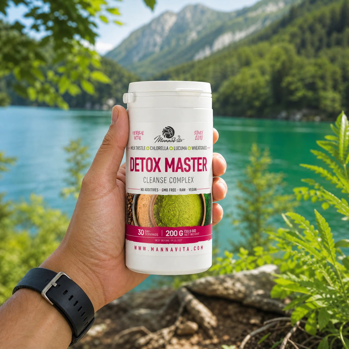 Mannavita Cardo Mariano + Erva de Trigo + Chlorella + Lúcuma • 200 g