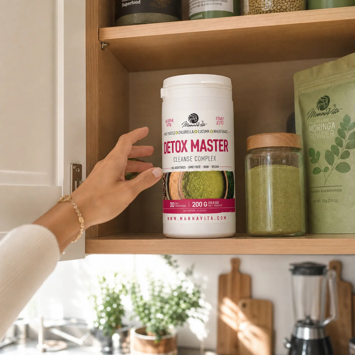 Mannavita Cardo Mariano + Erva de Trigo + Chlorella + Lúcuma • 200 g