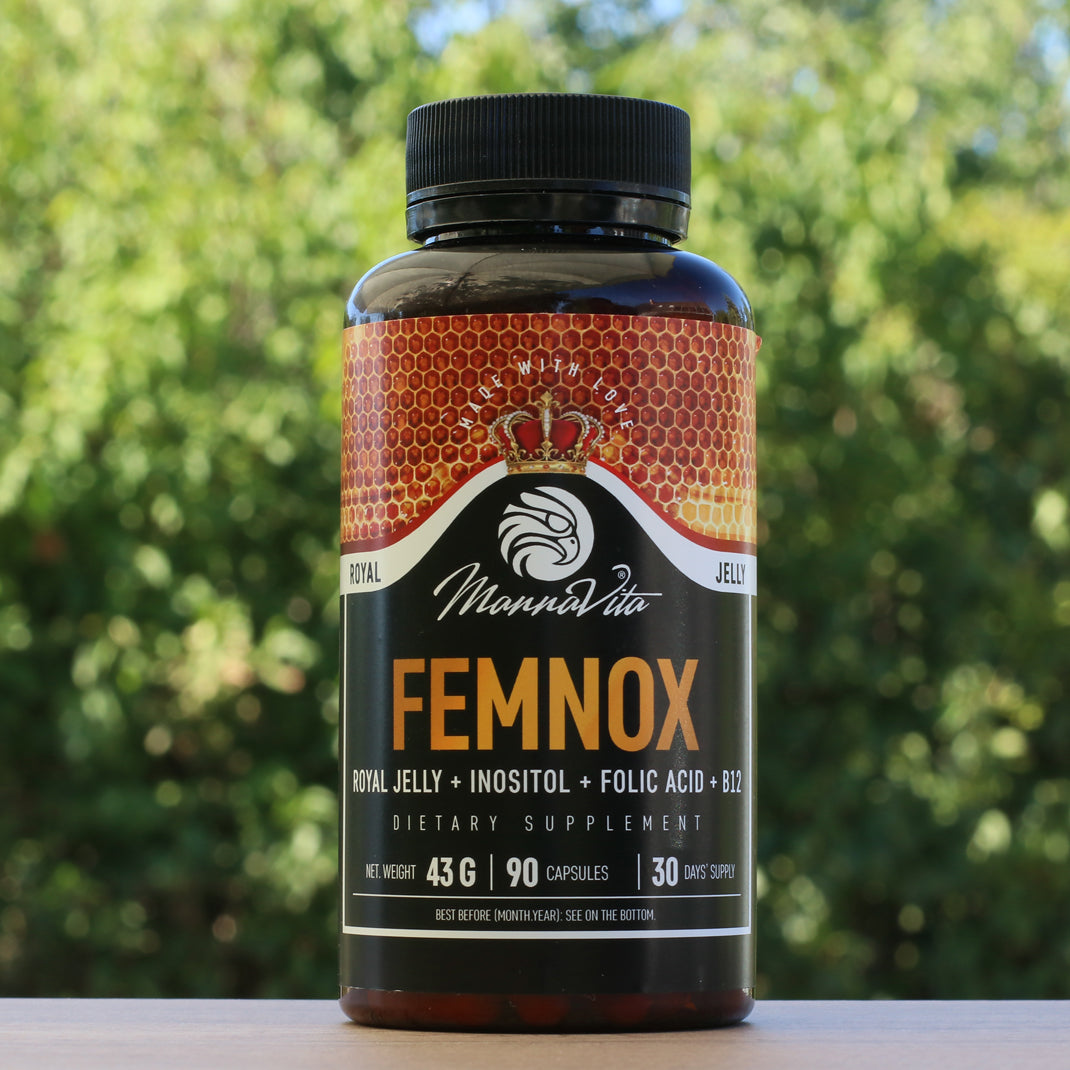 FEMNOX Geleia Real + Inositol + Ácido Fólico + Complexo B12 • 90 cápsulas