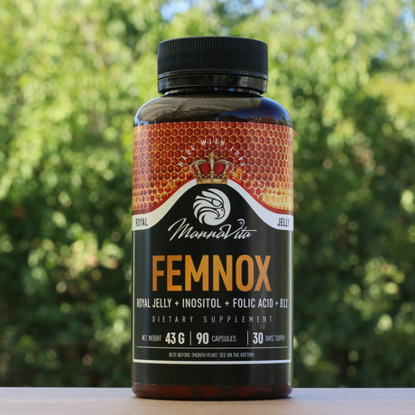 FEMNOX Geleia Real + Inositol + Ácido Fólico + Complexo B12 • 90 cápsulas