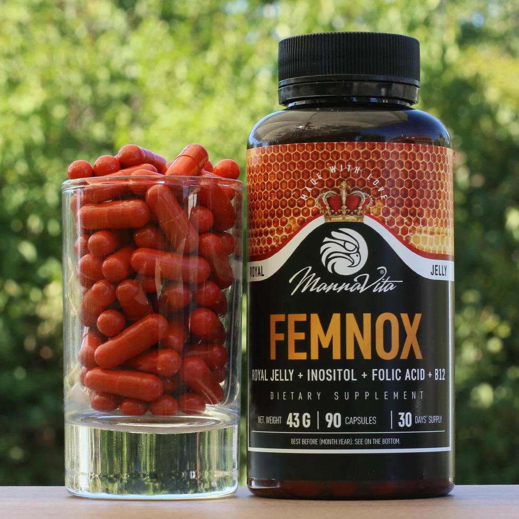 FEMNOX Geleia Real + Inositol + Ácido Fólico + Complexo B12 • 90 cápsulas