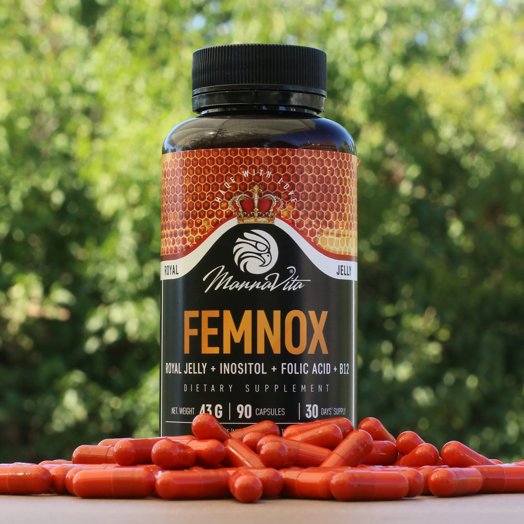 FEMNOX Geleia Real + Inositol + Ácido Fólico + Complexo B12 • 90 cápsulas