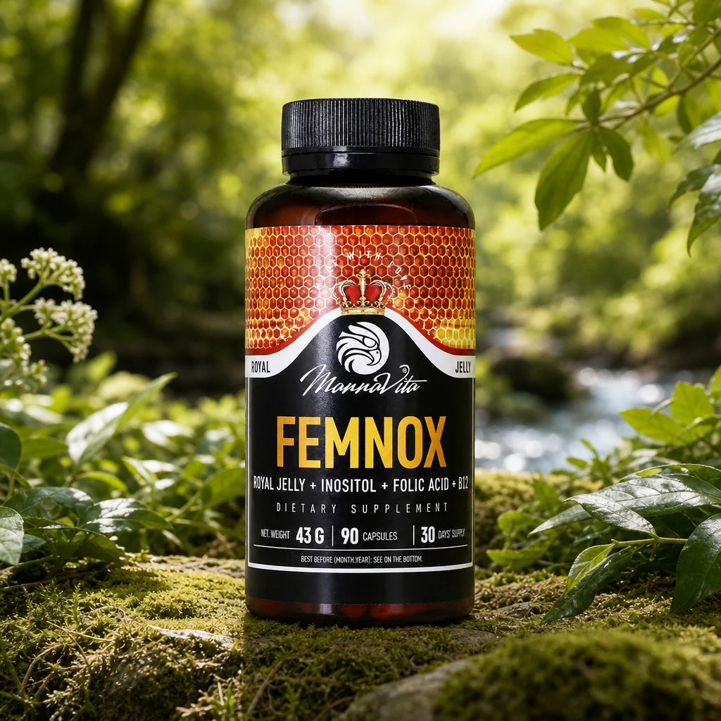 FEMNOX Geleia Real + Inositol + Ácido Fólico + Complexo B12 • 90 cápsulas