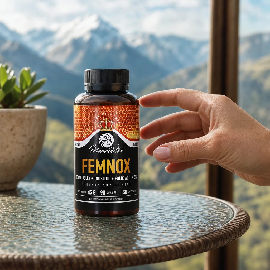 FEMNOX Geleia Real + Inositol + Ácido Fólico + Complexo B12 • 90 cápsulas