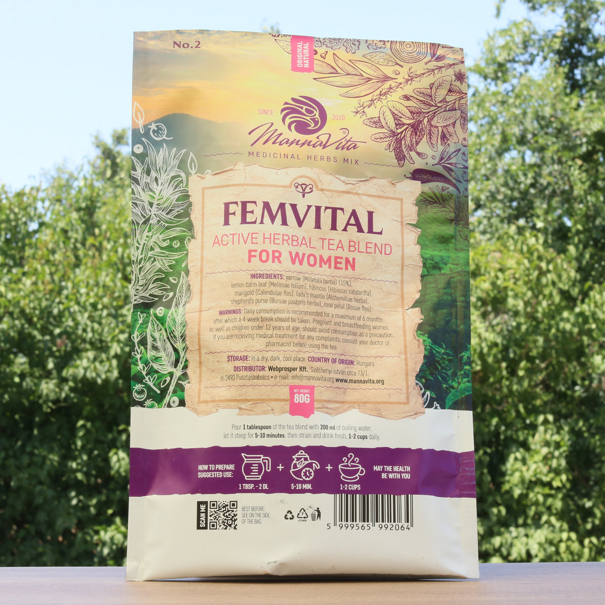 FEMVITAL mistura ativa de chá de ervas para Mulheres • 80 g