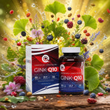 GINK-Q10 • Complexo de Coenzima Q10 + Ginkgo Biloba • 60 cápsulas