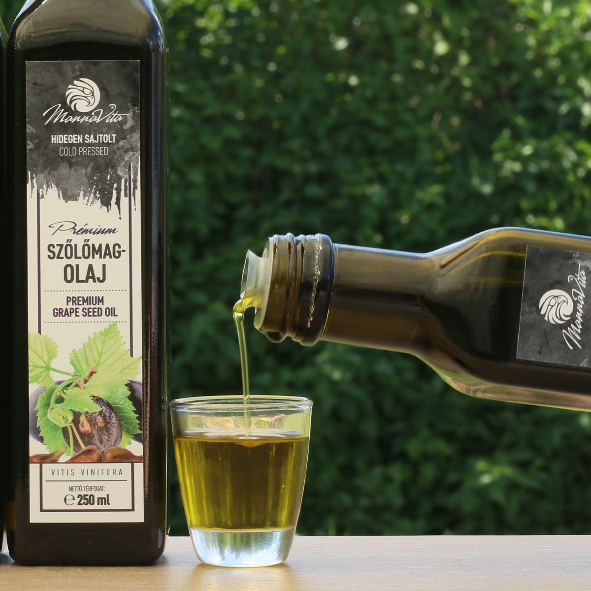 Mannavita Óleo de grainha de uva húngaro prensado a frio • 250 ml