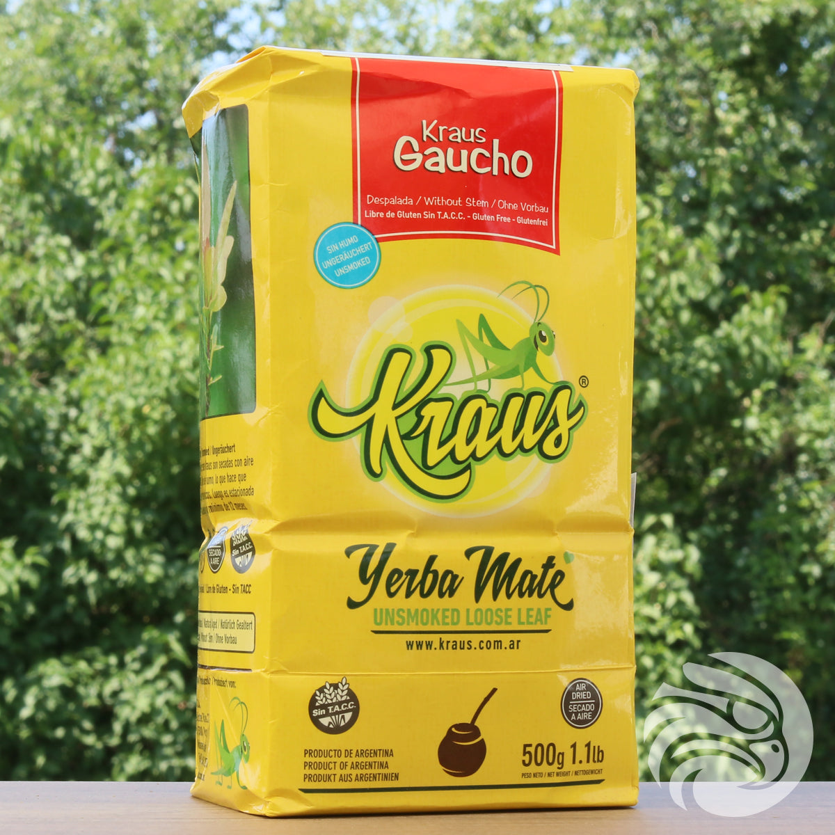 Kraus yerba mate • Gaúcho, sem paus - Sem talos • 500 g