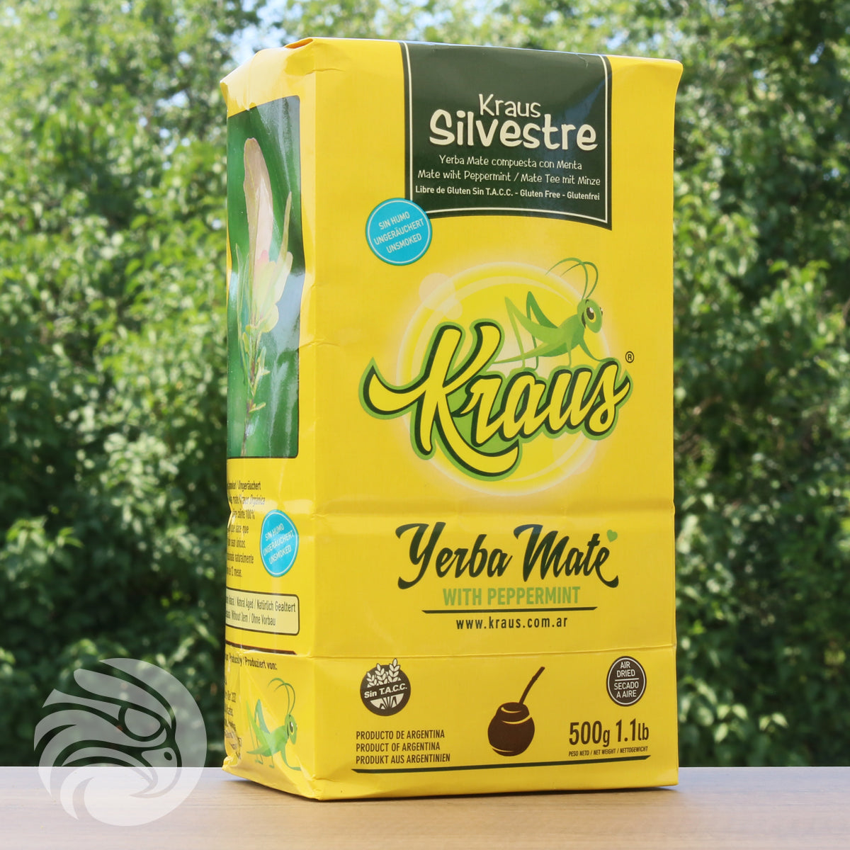 Chá de yerba mate Kraus • Silvestre, MENTA • 500 g