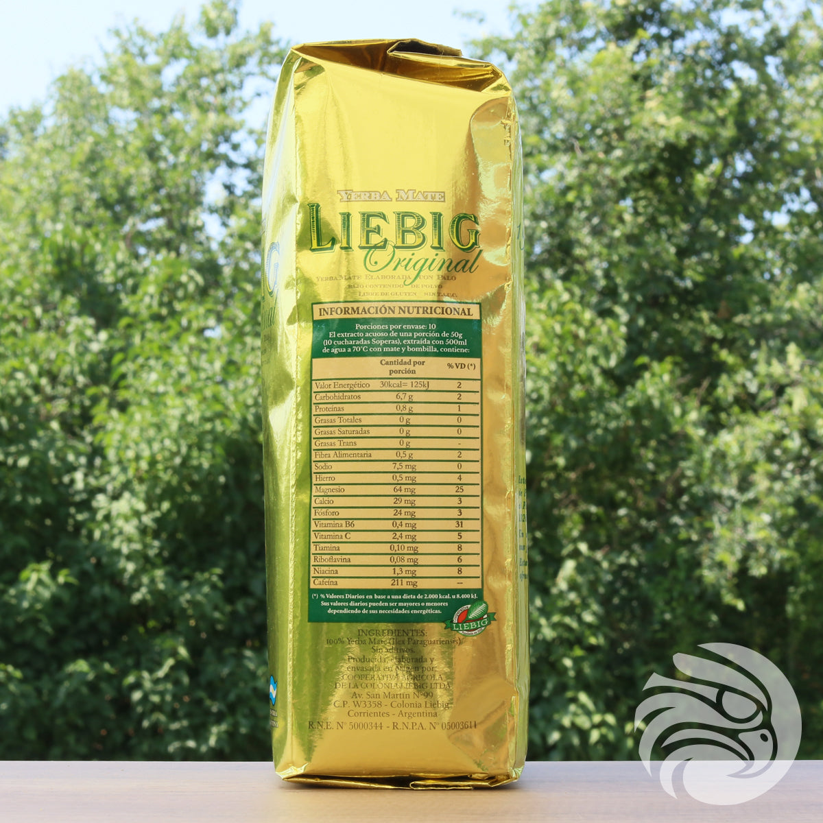 Chá de yerba mate Liebig Original • Elaborado com palo • 500 g