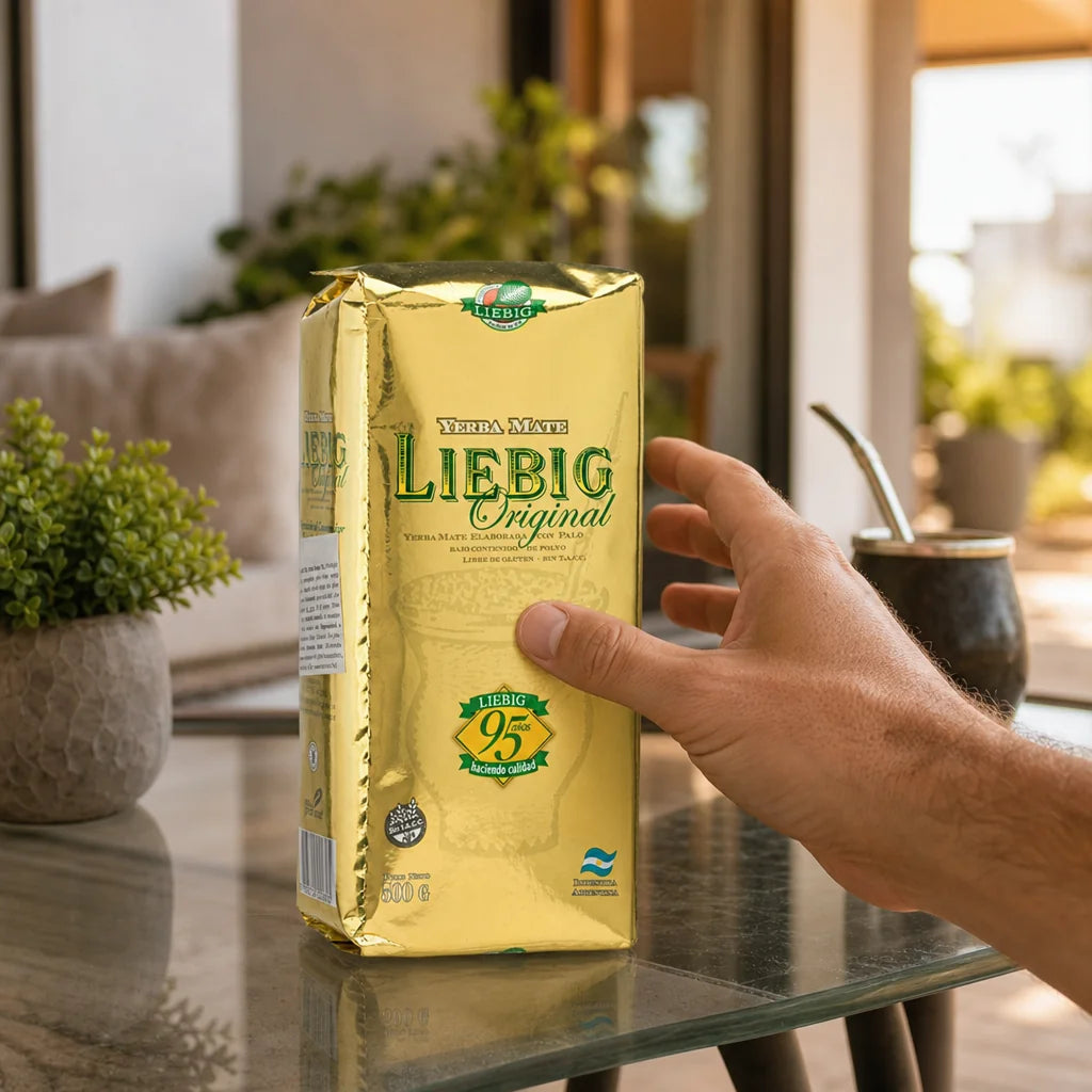 Chá de yerba mate Liebig Original • Elaborado com palo • 500 g
